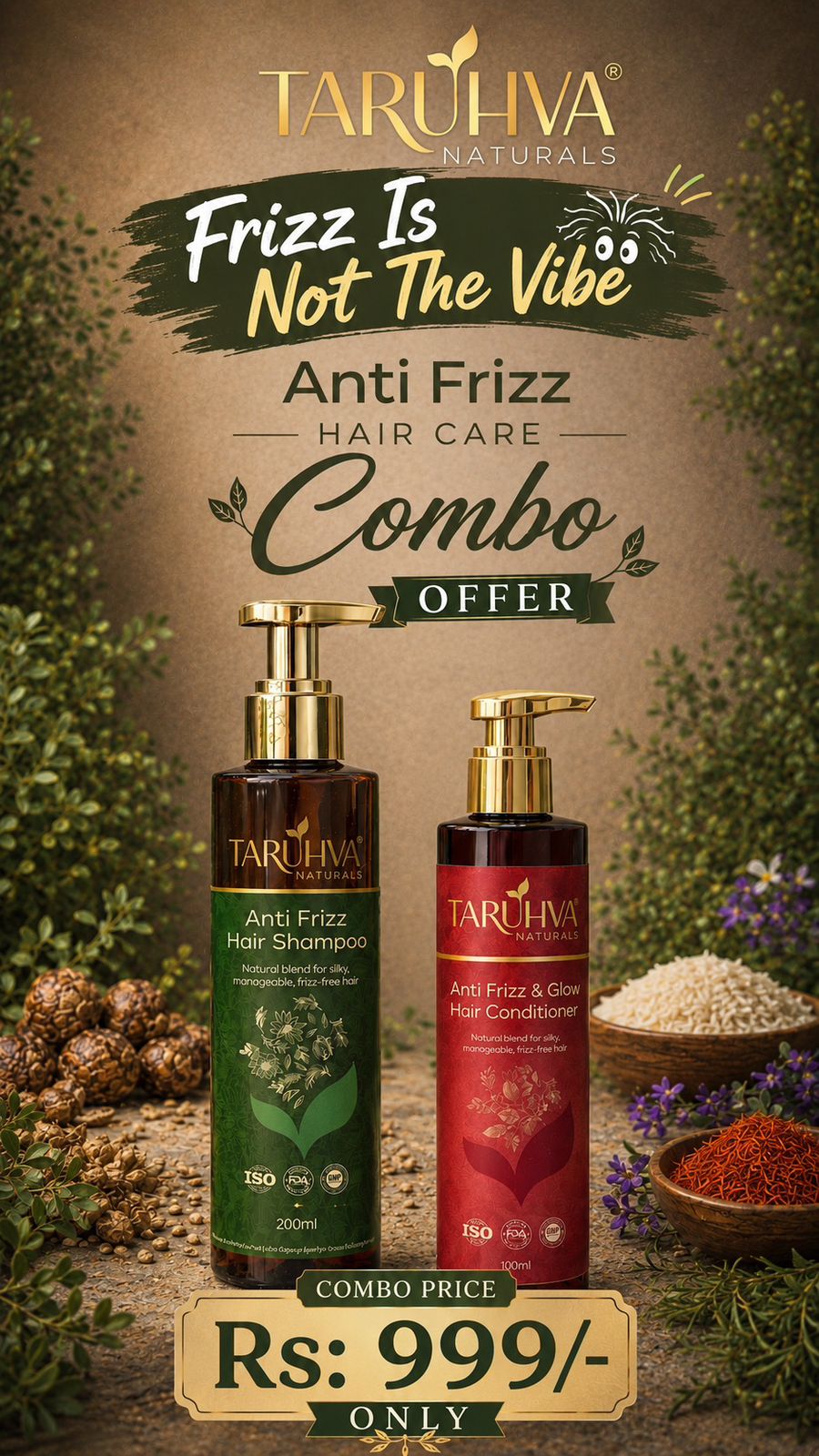 Anti-Frizz Hair Care Combo